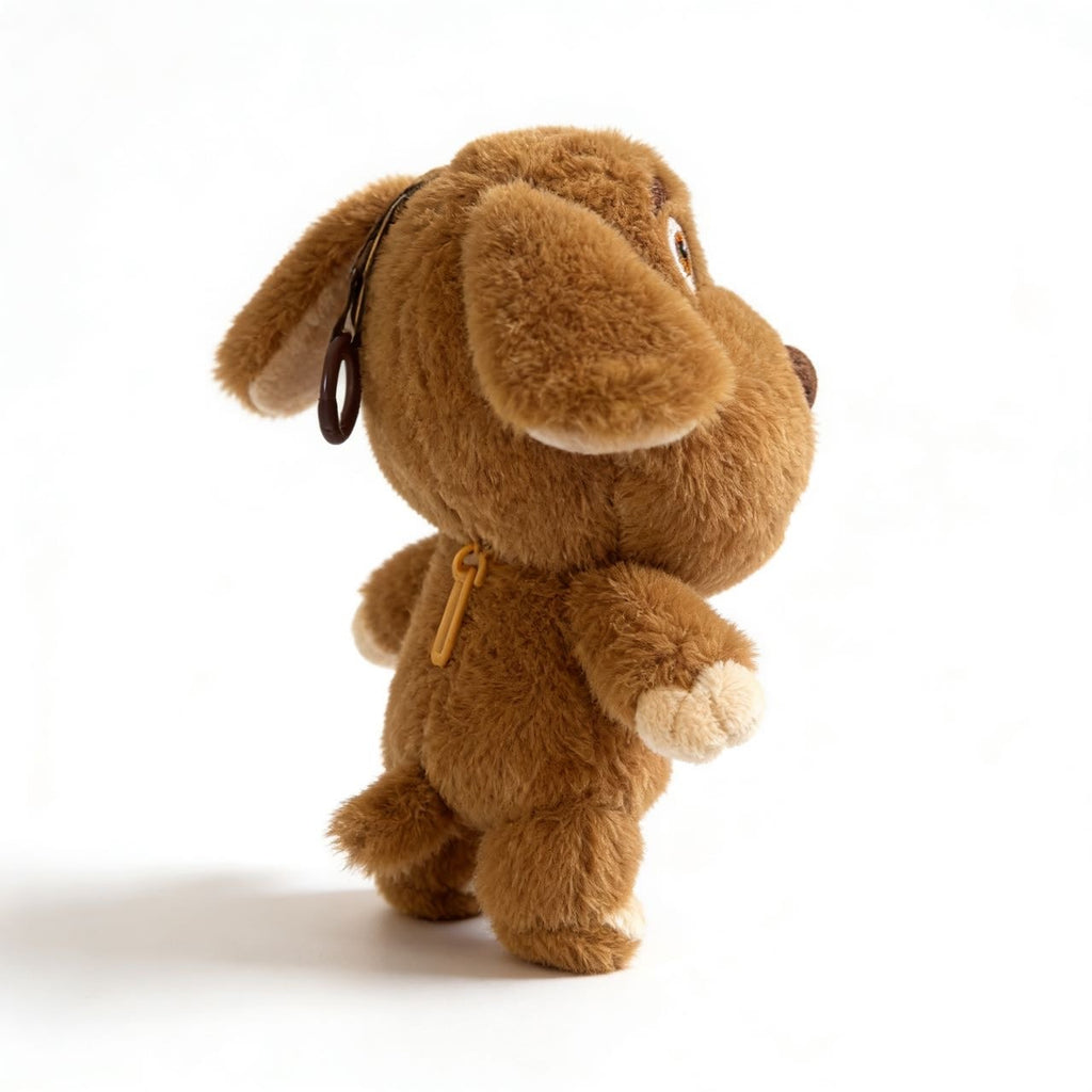 Pet Memorial Plush Dog Keychain with Keepsake Pocket for Pet Hair or Pet Photo Soft Texture for Bag Keys Car Pet Carrier Ideal for Pet Lovers