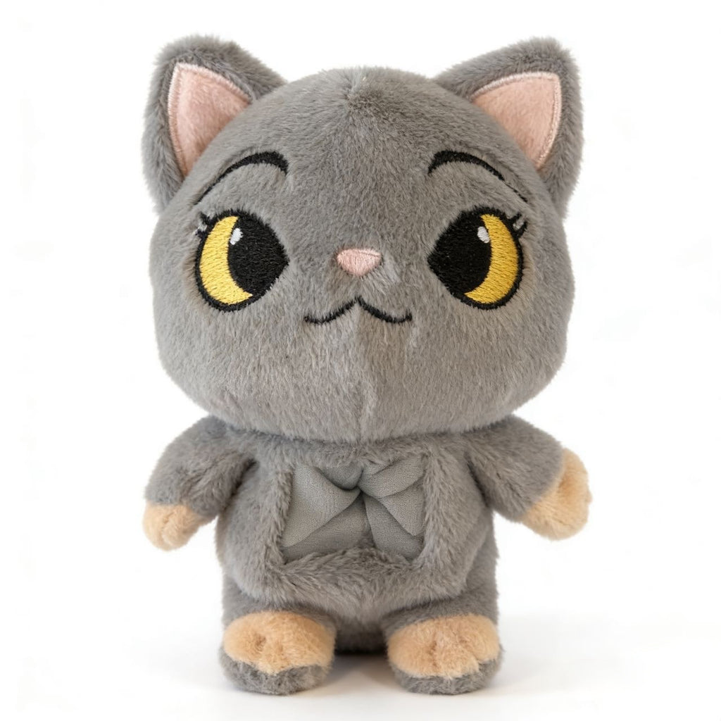 Pet Memorial Plush Cat Keychain Keepsake with Transparent Memory Pocket for Pet Hair and Pet Photos Soft Texture for Bag Keys Car Pet Carrier Adorable Design