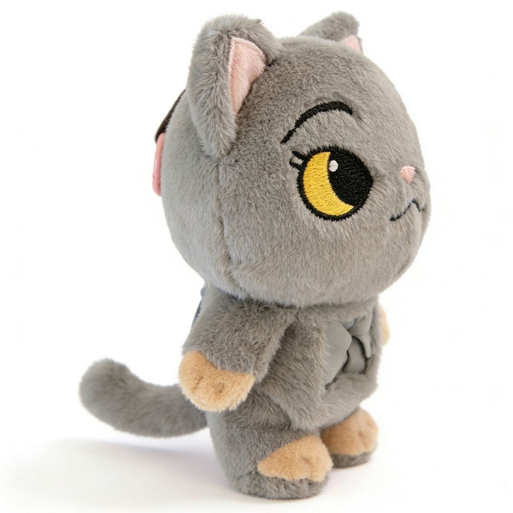 Pet Memorial Plush Cat Keychain Keepsake with Transparent Memory Pocket for Pet Hair and Pet Photos Soft Texture for Bag Keys Car Pet Carrier Adorable Design