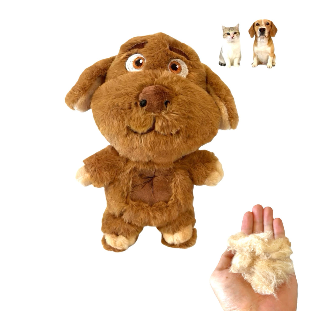 Pet Memorial Plush Dog Keychain with Keepsake Pocket for Pet Hair or Pet Photo Soft Texture for Bag Keys Car Pet Carrier Ideal for Pet Lovers