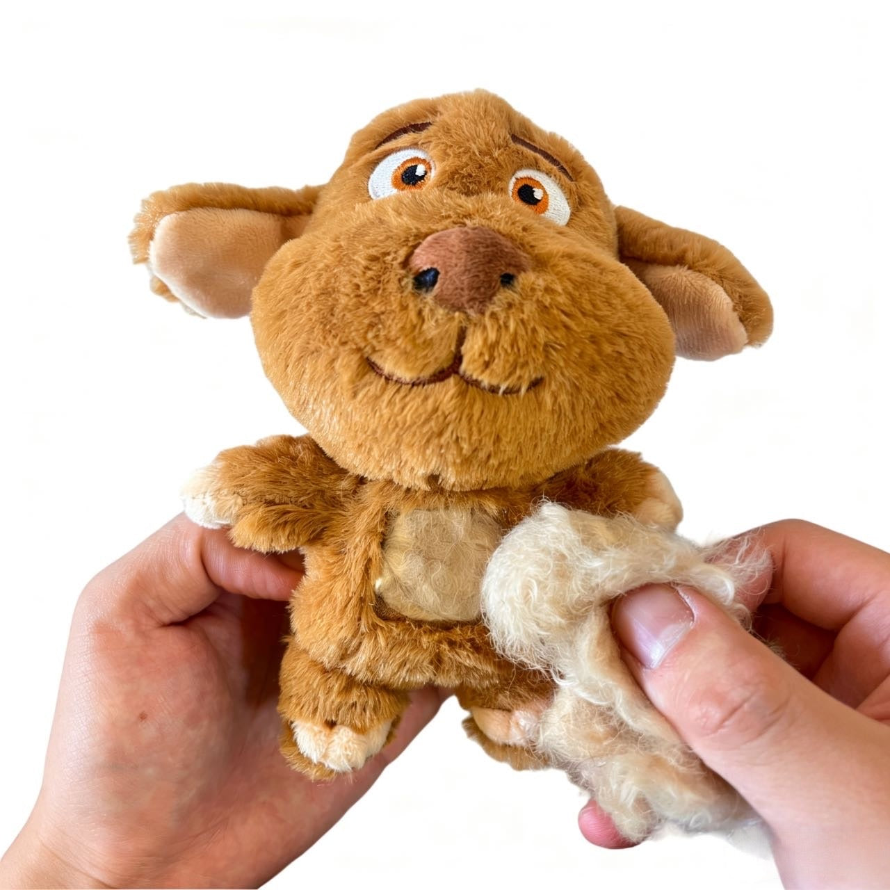 Pet Memorial Plush Dog Keychain with Keepsake Pocket for Pet Hair or Pet Photo Soft Texture for Bag Keys Car Pet Carrier Ideal for Pet Lovers